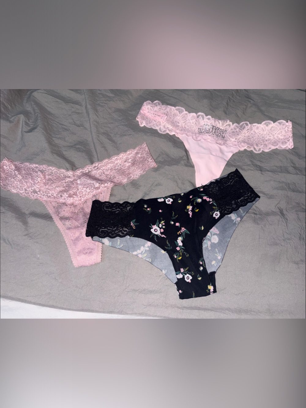 Bundle of 3 thong panties (new)